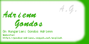 adrienn gondos business card